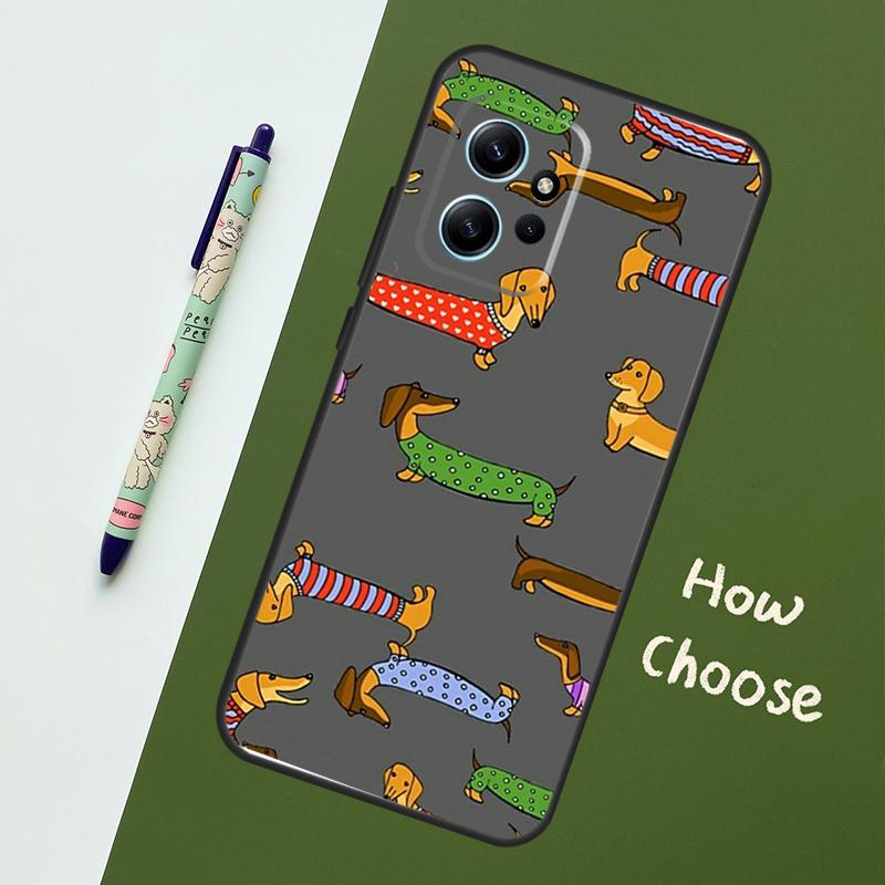 Dackel Hunde Hülle Für Xiaomi Redmi Note 14 10 11 12 13 15 Pro Plus Hülle Für Redmi 15 15C 14C 12C 10C 13C