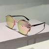 Big Frame Cat Eye Sunglasses Women For Men Vintage Sun Glasses Luxury Brand Designer Punk Popular Metal Travel Shades Uv400