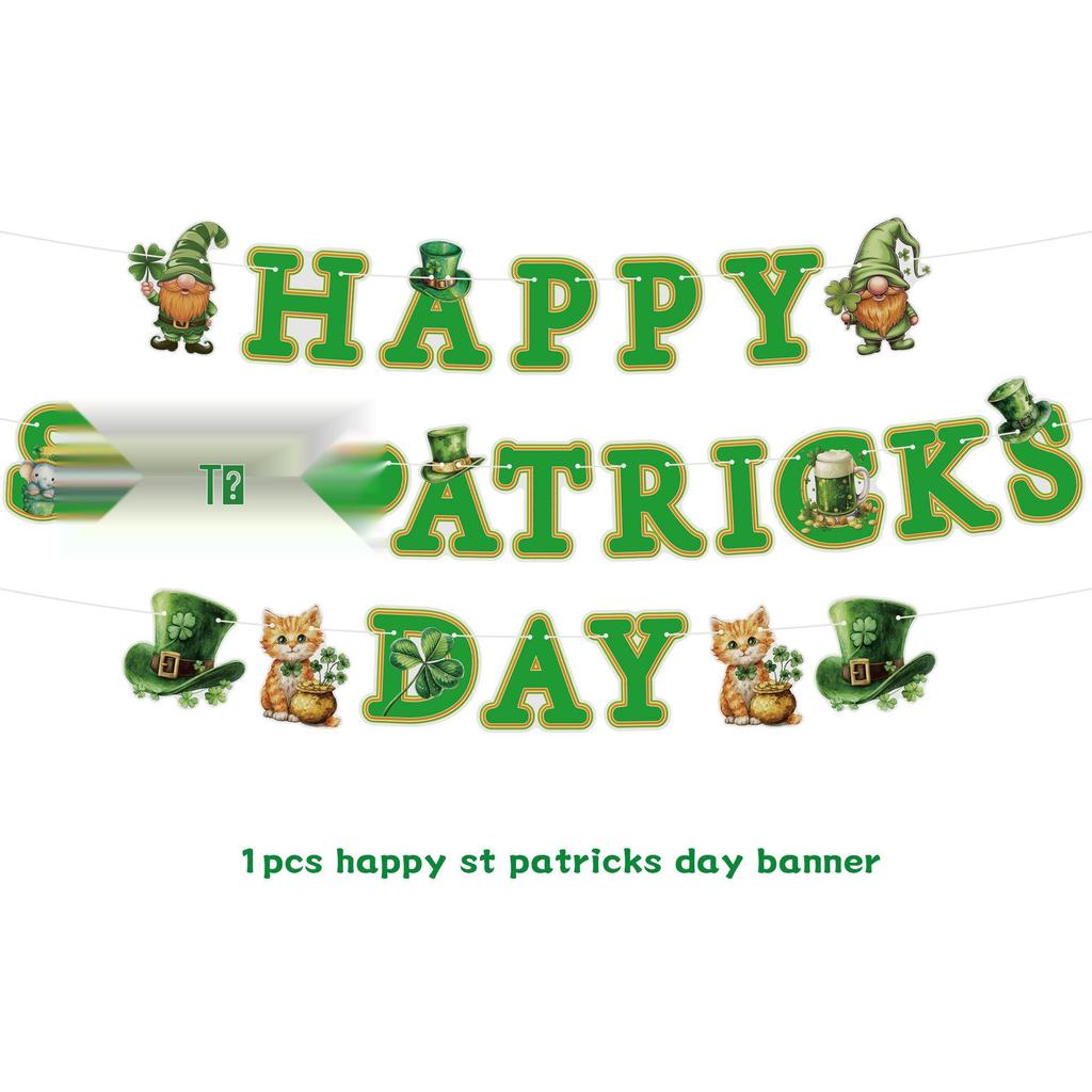St. Patrick's Day Irish Festival Balloon & Swirl Bunting Decorations