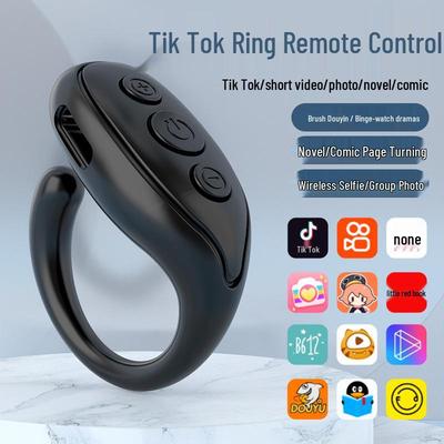 Bluetooth Remote Control Ring for Smartphones - Ideal for Browsing Videos and Selfies