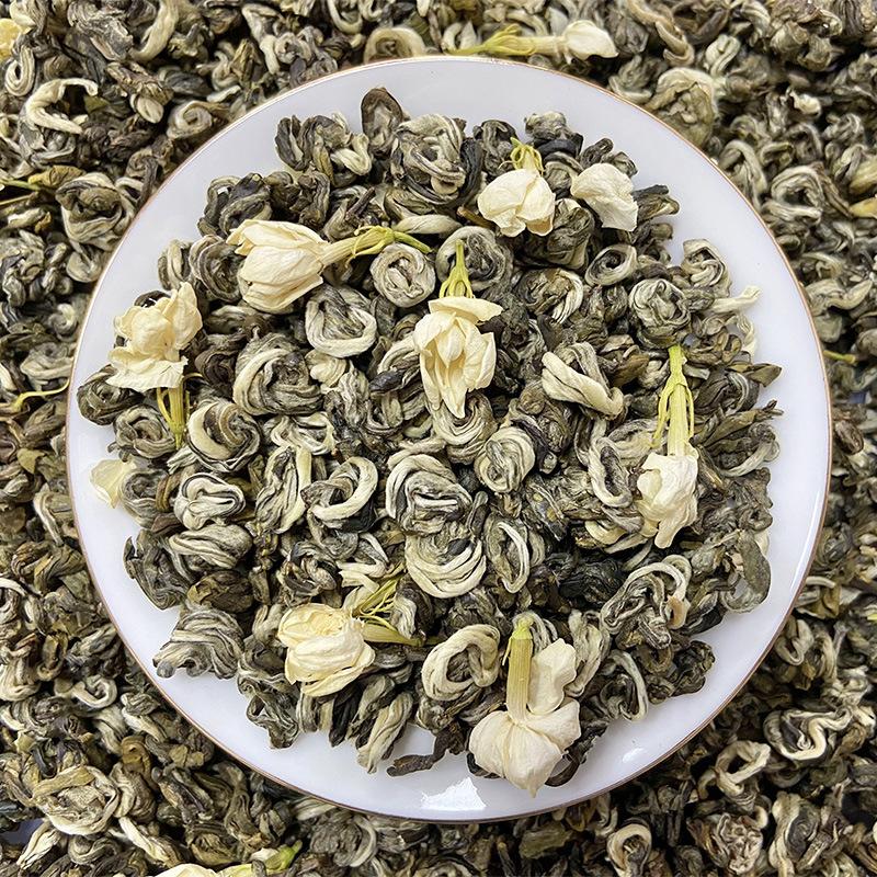 New Tea Guangxi Hengxian Jasmine Tea Snow Snail Manufacturer Bulk Snail Jade Snail King Wholesale Green Tea Jasmine Fragrant Tablets