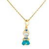 Necklace Women's Summer Aurora Miniature Zirconium New Titanium Steel Necklace Fashion Accessory High-end Lockbone Chain