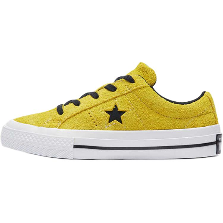 Converse One Star Comfortable Low top Kids Skateboarding Shoes Yellow Kids 363690C 28