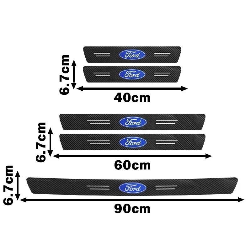 Car Sticker 2026 Ford New 2025 Hot Car Door Sill Threshold Anti Scratch Protector Sticker For Ford Focus 2 3 Fiesta Mondeo Musta