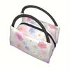 Floral Insulated Lunch Bag – Reusable, Portable Cooler Tote with Pink & White Floral Design, Perfect for Home, Office, School