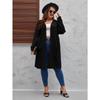 Spring and autumn thin large size ladies casual long sweater cardigan, loose and comfortable ladies unbuttoned knitted jacketHF23047