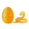 3D Printed Snake Egg Action Figure Toys Creative Stress Relief Rotatable Desktop Ornament Gift for Kids Adults