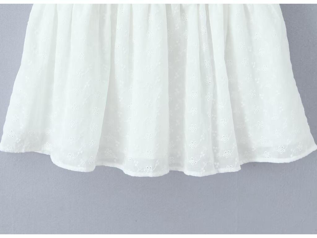 French Chic White Lace Camisole Dress: Summer Waist-Cinching Sexy Short Skirt for Women