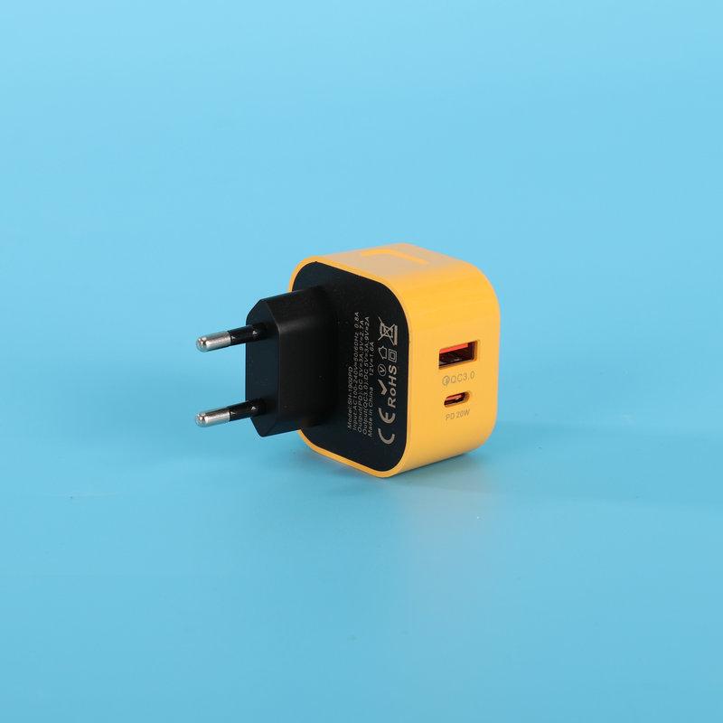 Universal Mobile Fast Charger for Android & Apple - EU/US/UK Plug, USB/PD Dual Ports.