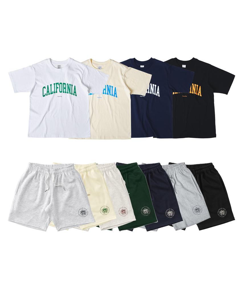 PAPERBOY [Set] California Short Sleeve & County Half Pants Setup