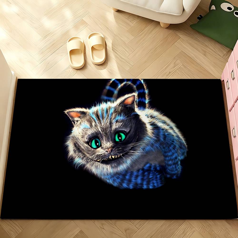 Anime C-cheshire Cat Carpet Bathroom Anti-slip Mat Door Mat Home Decoration Mat Entrance Door Mat Scratch-resistant Door Mat