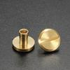 DIY 10 pcs 5/6.5/8mm DIY Clothes/Bag/Shoes Cloth Button Leather Craft Strap Rivets Screw Solid Nail Bolt Round Head Screws