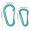 Outdoor Sports Equipment Safety Buckle Keychain Alloy Carabiner Climbing Button Camping Hiking Hook