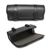 PU Leather Motorcycle Tool Bag Handlebar Roll Bag Waterproof Saddlebag Luggage Storage Pouch for Cruiser Sportster Honda Suzuki