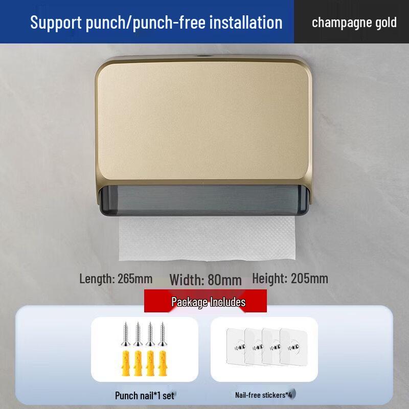 Punch-Free Bathroom Tissue Holder