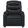 Relaxation Armchair Black Synthetic Leather