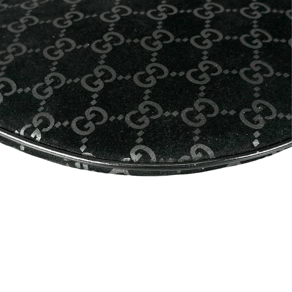 Gucci Shoulder Bag Black Women GG Pattern Used