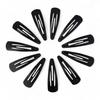 ACCESSHER Premium Black Tic Tac Hair Clips for Women & Girls | Strong Grip Snap Hair Pins | Stylish & Lightweight Hair Accessories for Daily, Party