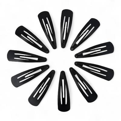 ACCESSHER Premium Black Tic Tac Hair Clips for Women & Girls | Strong Grip Snap Hair Pins | Stylish & Lightweight Hair Accessories for Daily, Party