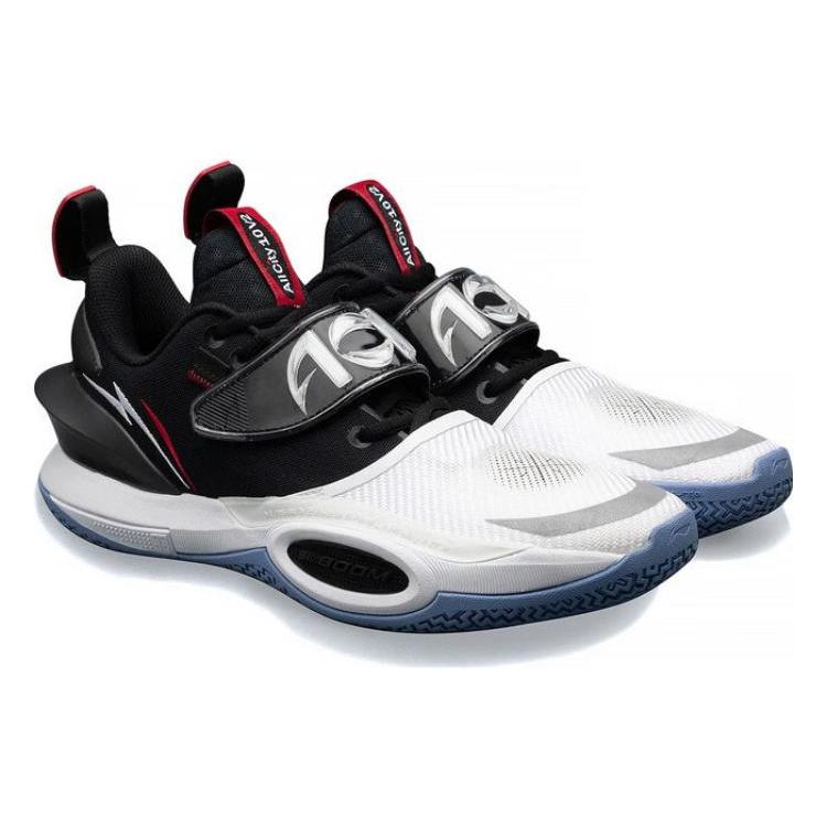 New LiNing All City 10 V2 ' Announcement ' Durable Breathable Low Top Performance Basketball Shoes White Black ABAS059-1
