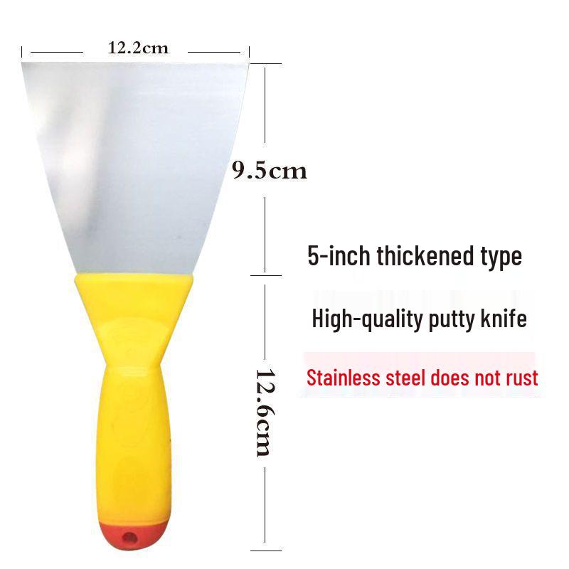Stainless Steel Putty Knife with Wooden Handle for Scraping and Spreading