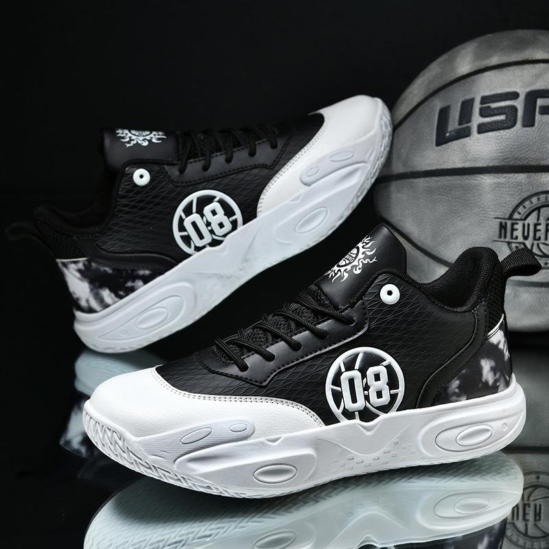 New Basketball Shoes Men's Boots Middle School Students Teenagers Primary School Students Training Game Sneakers Cement Sports Shoes