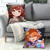 Söt U-Uma M-Musume P-Pretty D-Derby Kuddfodral Kontorskuddar Lämpliga för Soffa Bil Sovrum Dekorativt Kuddfodral