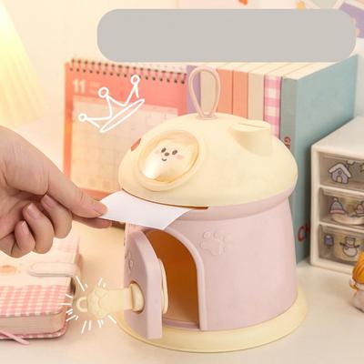 Tirelire champignon en forme d'ourson, couleur douce, à suspendre, avec serrure à clé, jouet, pot d'épargne, tirelire, cadeau pour enfants
