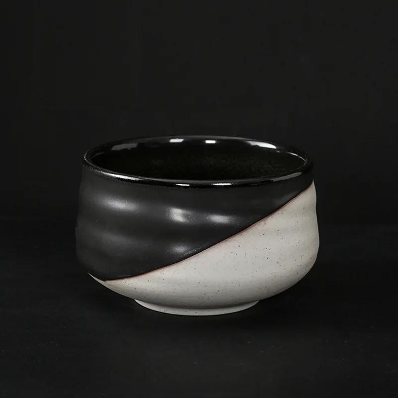 

Набор Матча: Новая чаша для матча, чайная чашка для чайной церемонии, стоящая на маленькой ножке, украшенная цветной коробкой, глазурованная в печи, трансграничная