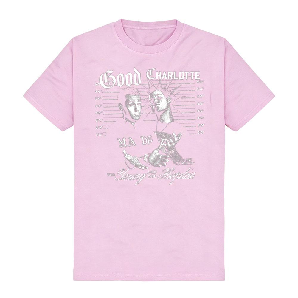 Good Charlotte Classic Band Photo Tee Vintage Rock Y2K Pop-Punk Vibe Dark Streetwear Comfortable Pure Cotton Short Sleeve Unisex