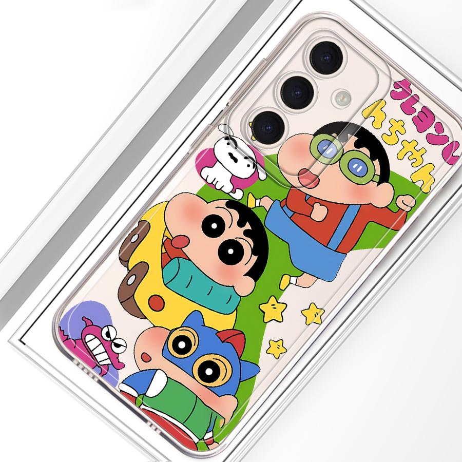 Case for Samsung Galaxy A26 A24 A56 A50 A25 A51 A36 A33 A52 A14 A16 A52 A31 A54 A15 A34 A35 A55 A23 Phone Cute Crayon Shinchan