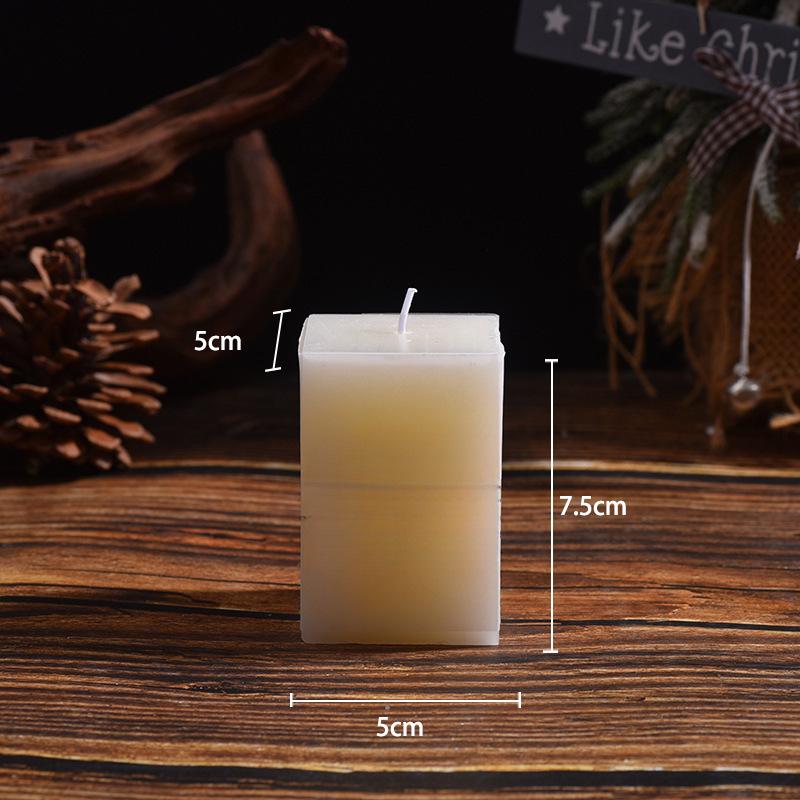 Classic Ivory Smokeless White Cylindrical Wedding Candles for Home and Restaurant Decor - Free Shipping