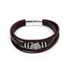 Elegant Fashionable Leather Tree of Life Birthday Gift Box Packaging [wynameleri] Men's Bracelet, Cord, Design, Anniversary, Gift,