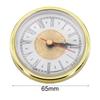 Aluminum Face Clock Gold Trim Clock Retro Clock Simple Design