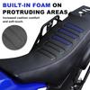 For Yamaha TW200 TW 200 1987-2024 Motorcycle Striped Grip Gripper Seat Cover PVC Leather Waterproof Seat Saddle Cushion Cover