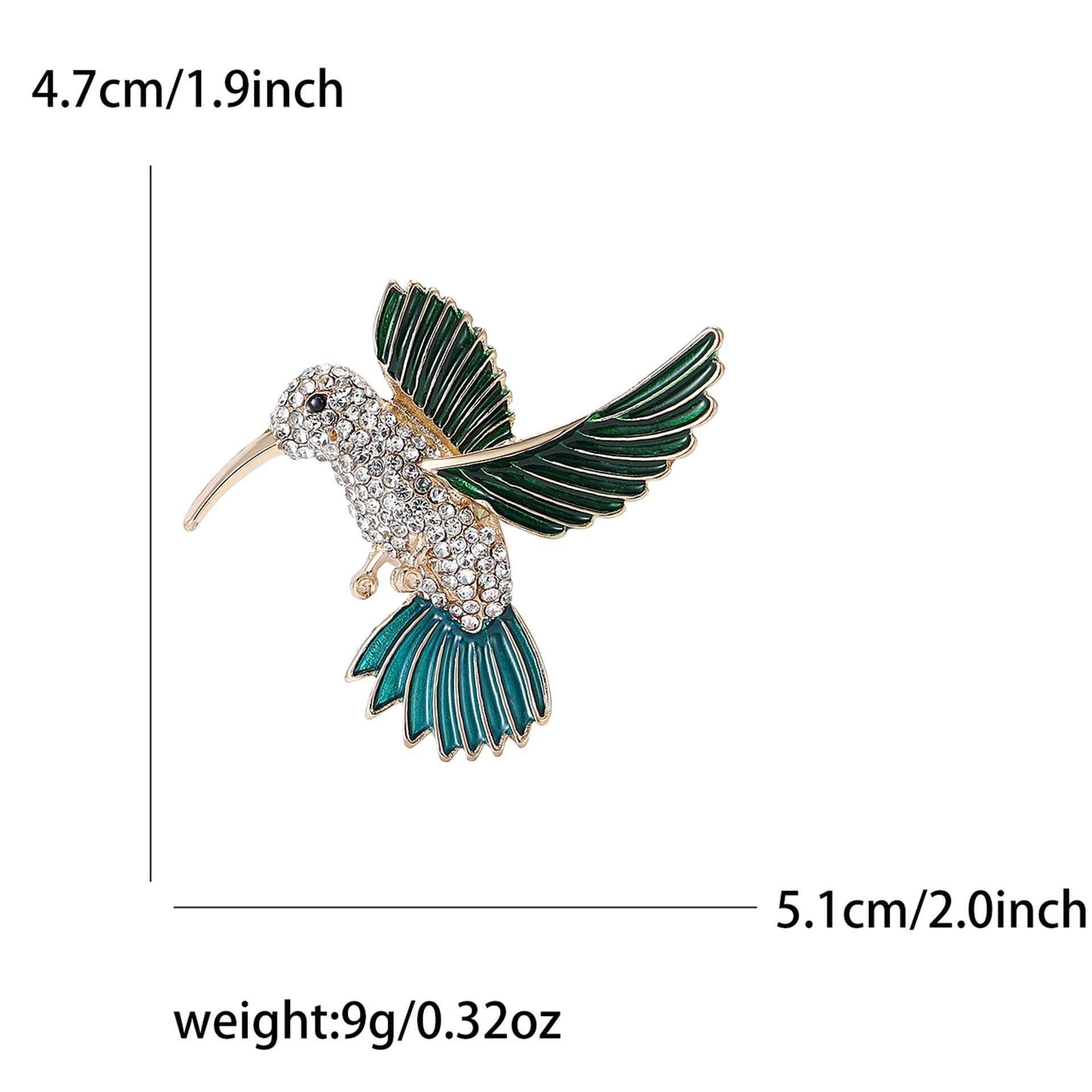 

Креативная брошь-колибри из эмали и сплава с изображением персонажа из мультфильма, женский костюм, пальто, украшение на корсаж