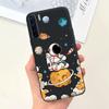 Für Oppo A91 Hülle Oppo Reno3 CPH2043 Niedliche Astronauten Cartoon Hülle Weiche TPU Handyhülle Für Oppo F15 Reno 3 OppoA91 Fundas Bumper