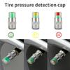 2/4pcs Car Tire Pressure Indicator Tire Pressure Gauge Indicator Alert Monitoring Valve Cap Sensor External Valve Detection
