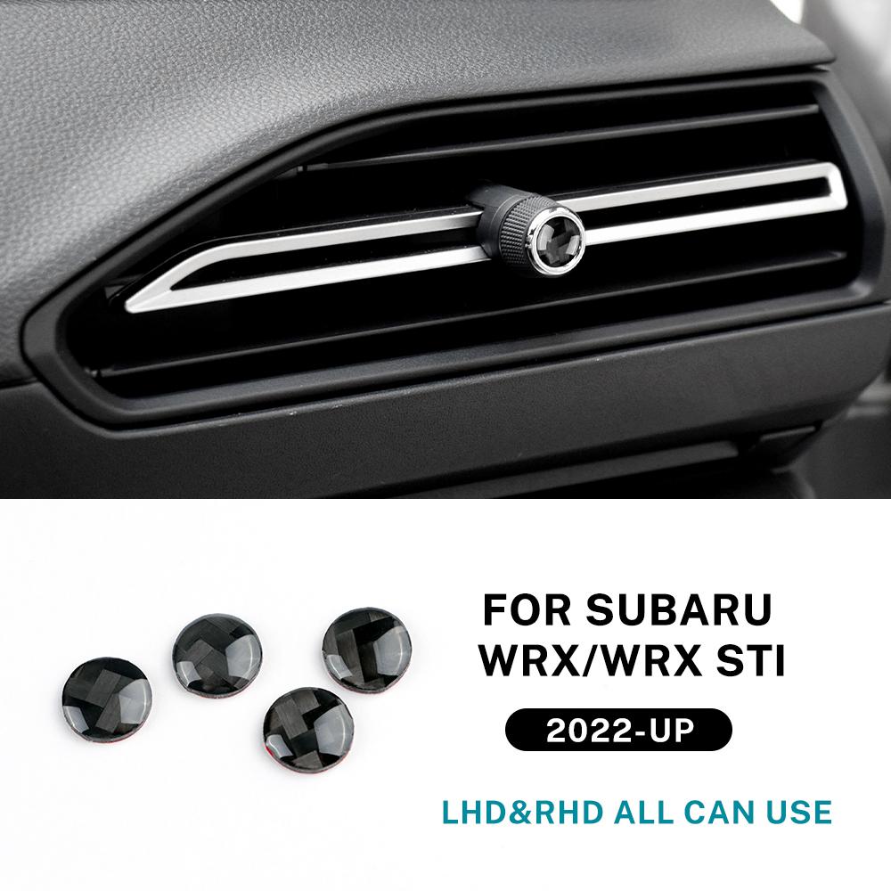 Real Soft Carbon Fiber Sticker For Subaru WRX/ WRX STI 2025 2025 2025 Car Central Control Air Outlet Knob RHD LHD Accessories