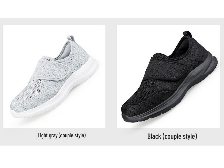 "2024 Prodyšné síťované boty s měkkou podrážkou pro volný čas a sport pro páry a seniory – Jarní/podzimní, odolné proti opotřebení, pohodlné"
