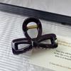 Acrylic Bow Hair Clips Korean Woman Hair Claw Clip Hollow Elegant Hair Pin Temperament French Hair Accessories Gifts Party Jewelry