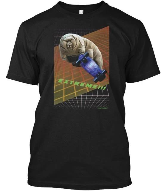 

Tardigrade Extreme 80s Space Skateboard 100% Cotton T-shirt Mens Tees Top Made in the USA T-Shirt Tee Top Unisex 2XL