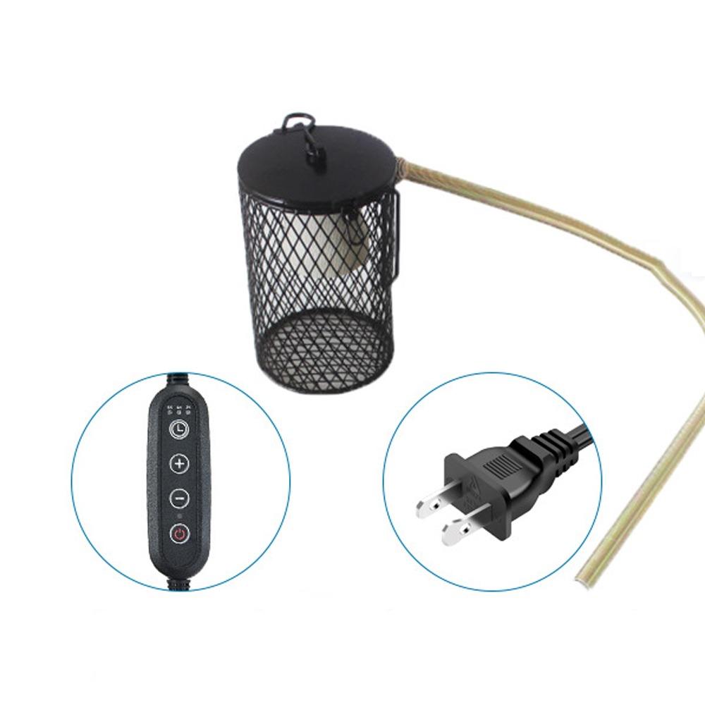 Iron Mesh Dome Pet Heating Lampshade Double Cage Anti-scald Lampshade  Aquarium