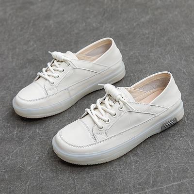 Damen weiße Schuhe Sommer zwei Tragemöglichkeiten flach atmungsaktiv lässige Schuhe weiche Sohle weiche Oberfläche Sports Board Schuhe