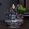 Zen Resin Backflow Incense Burner - Creative Ceramic Sandalwood Ornament for Home