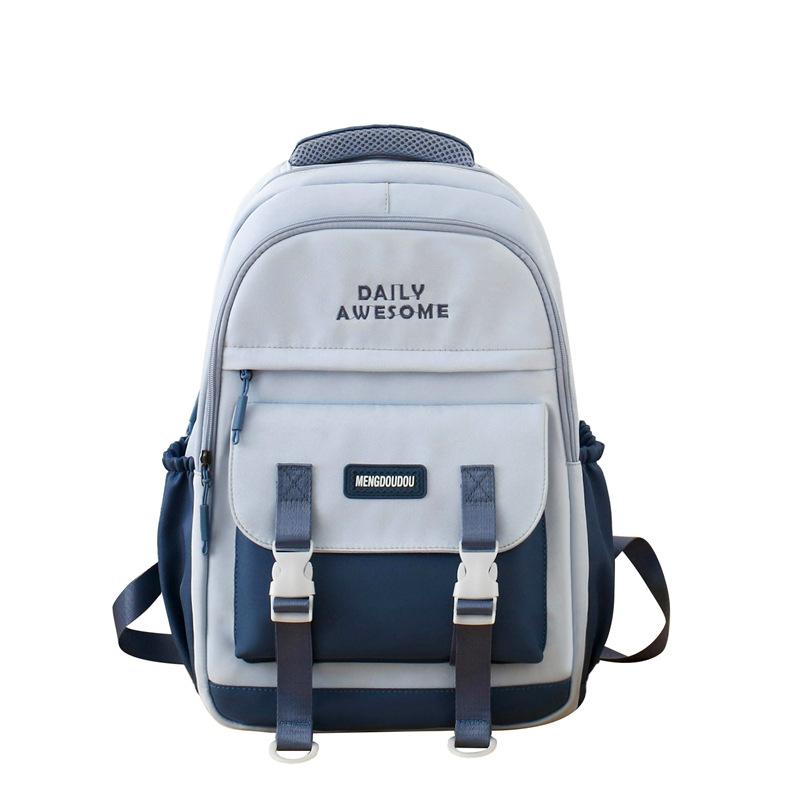 School bag Female student large-capacity leisure bag Junior high school student water-proof backpack