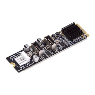 NFHK 10Gbps Dual USB Front Panel Socket To NVME NGFF Express Card Adapter for Motherboard Type-E 3.1 M-Key