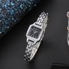 Luxus Damenuhren Golden Mode Lässig Quadratisches Kleines Zifferblatt Damenkleid Quarz Uhr Elegant Mädchen Armbanduhr