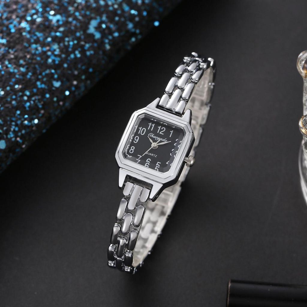 Luxus Damenuhren Golden Mode Lässig Quadratisches Kleines Zifferblatt Damenkleid Quarz Uhr Elegant Mädchen Armbanduhr