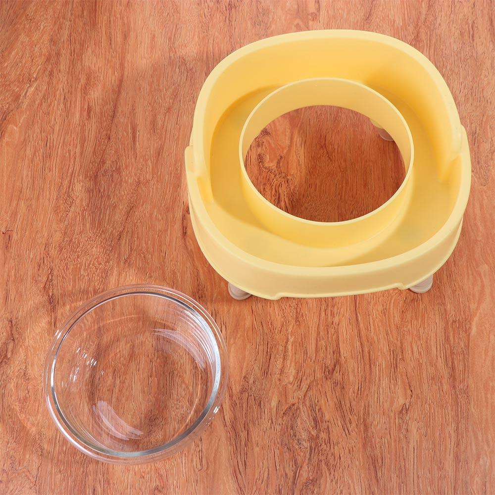 Plastic Pet Dog Cat Bowl Protect Cervical Vertebra Cat Food Bowl Sturdy Cat Feeder Pet Products